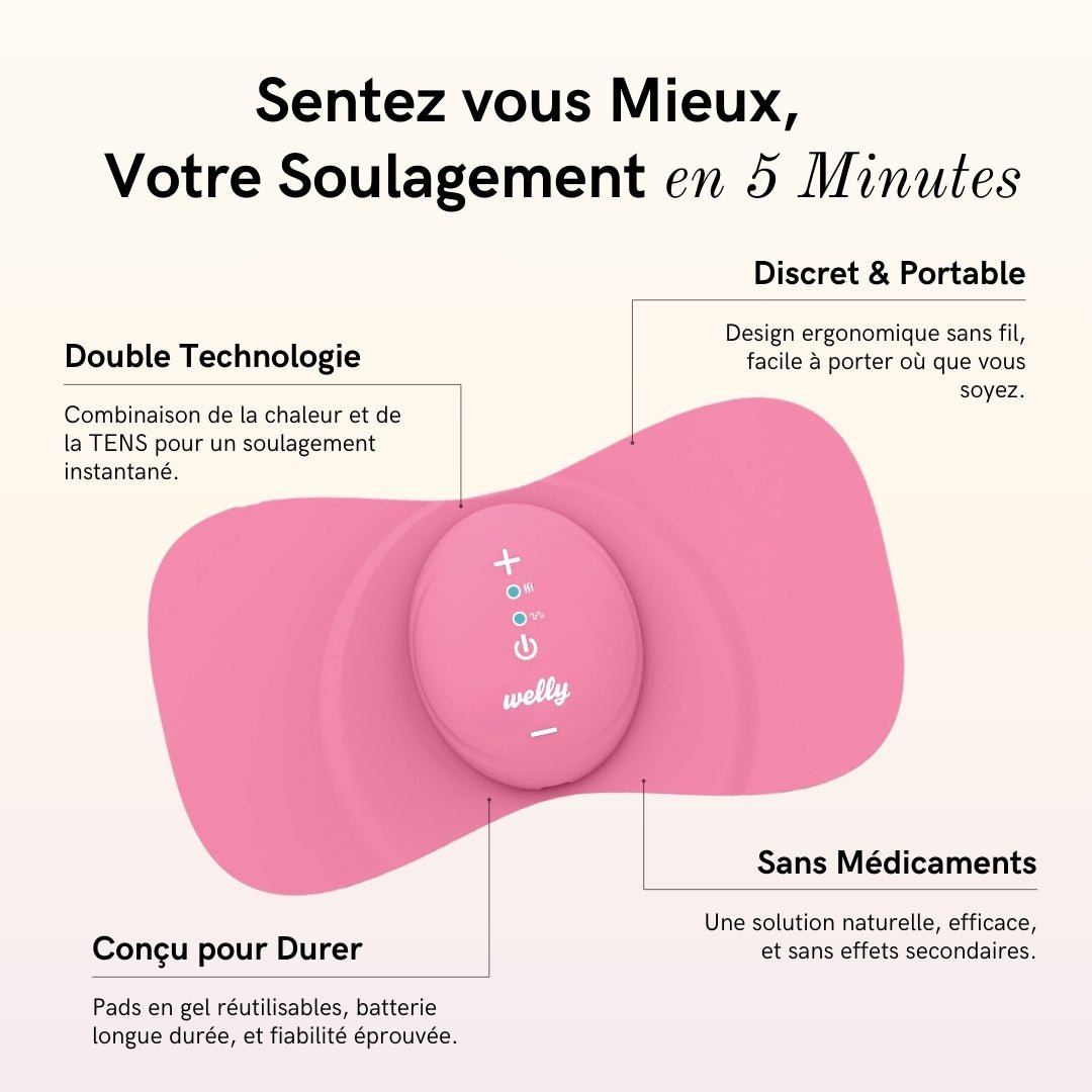 Patch chauffant My Welly contre les règles douloureuses - Soulagement naturel des douleurs menstruelles sans médicaments